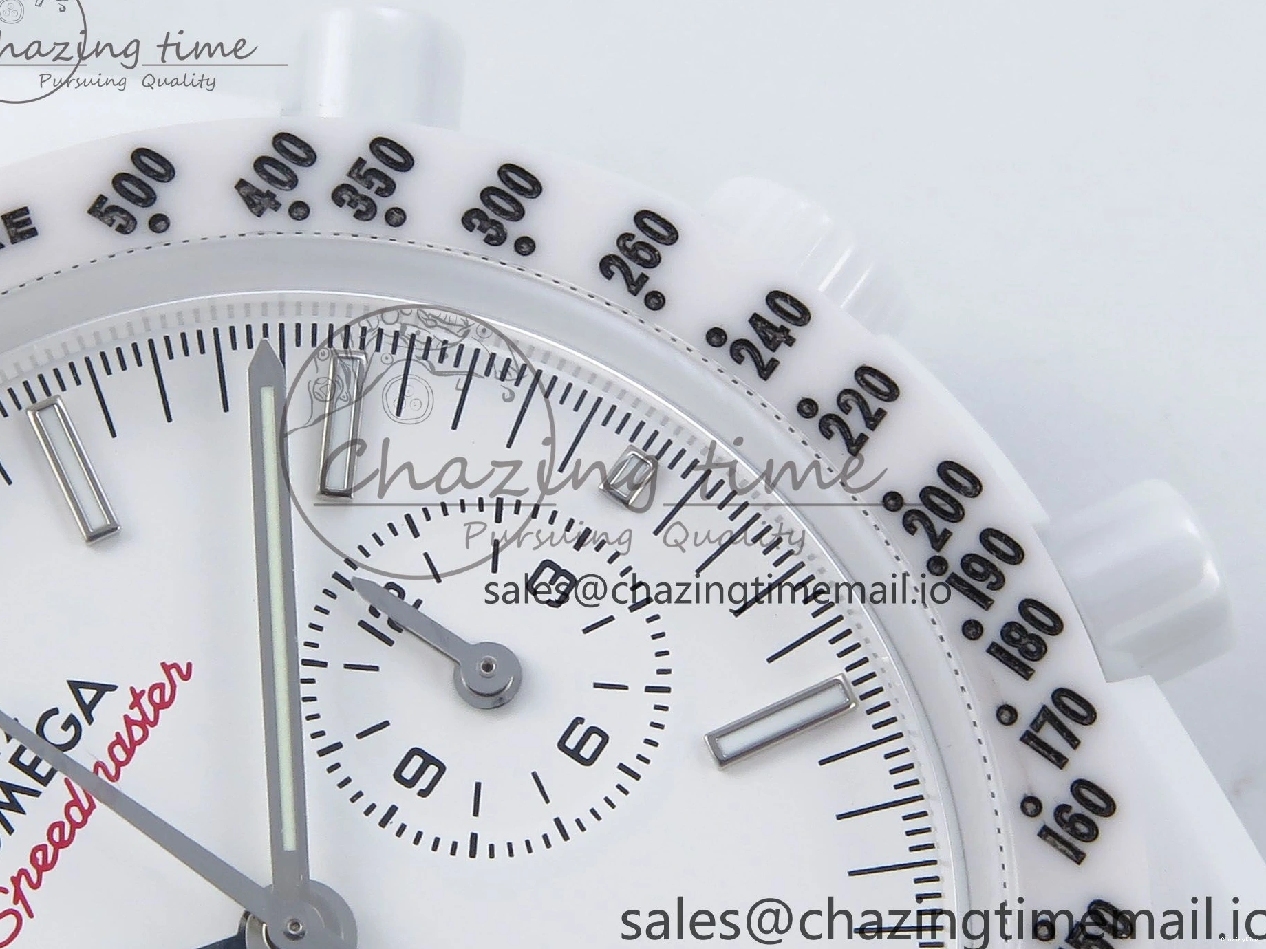 0522 Speedmaster White Side Of The Moon N1F 1:1 Best Edition White Dial White Ceramic on White Leather Strap A GoAnywhere 7694